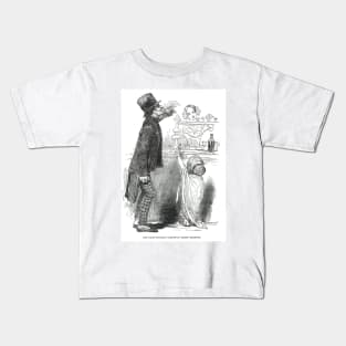 The Dram drinker by Kenny Meadows, 1848 Kids T-Shirt